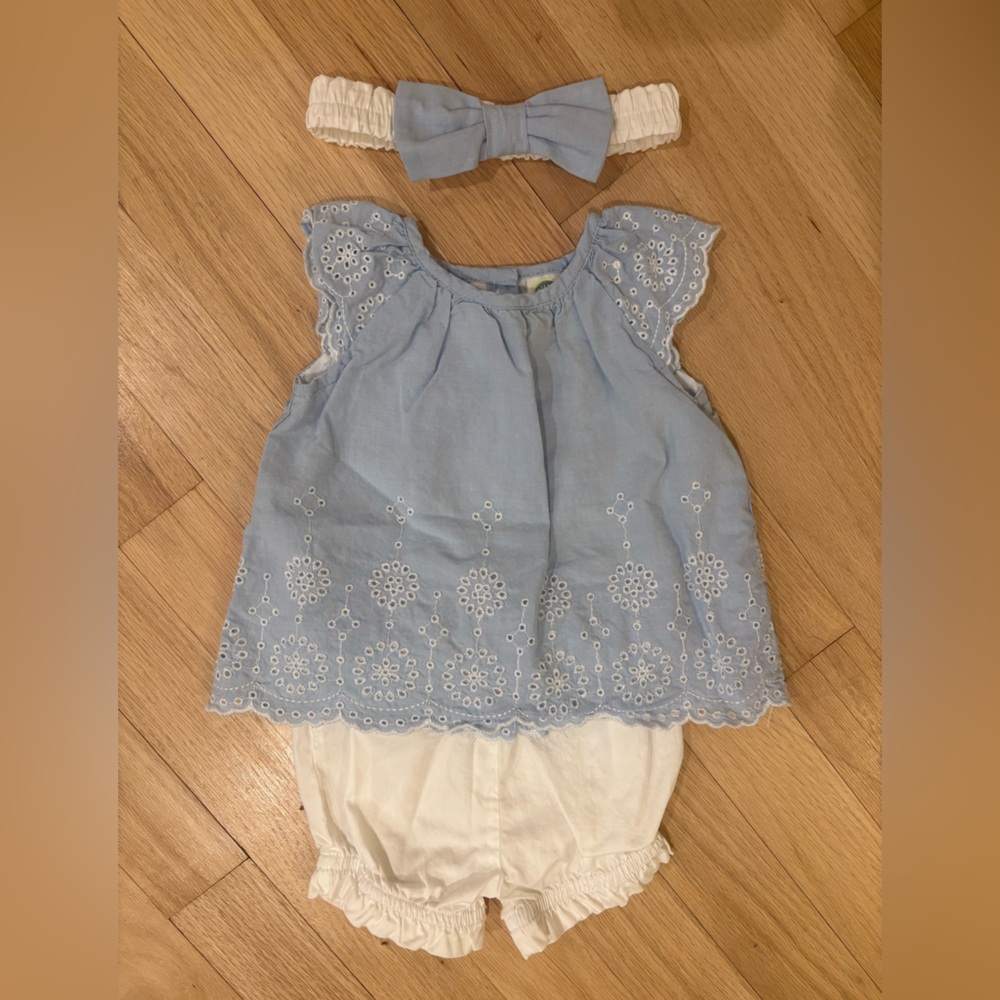 Little Me Eyelet Baby Outfit